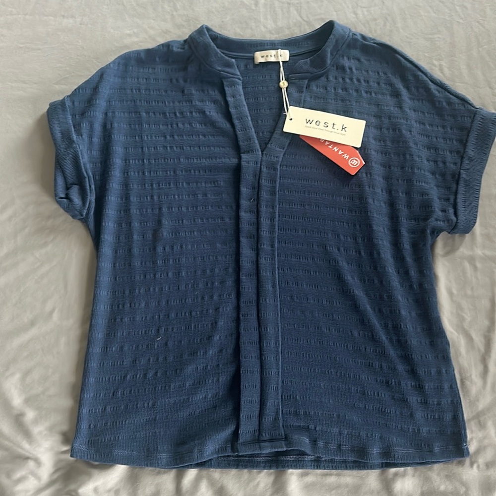 West.K Textured Knit Top